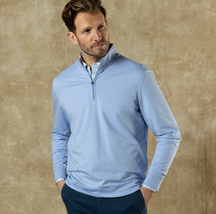 Duck Head Dunmore Performance 1/4 Zip Pullover — Heather gray, for everyday wear.