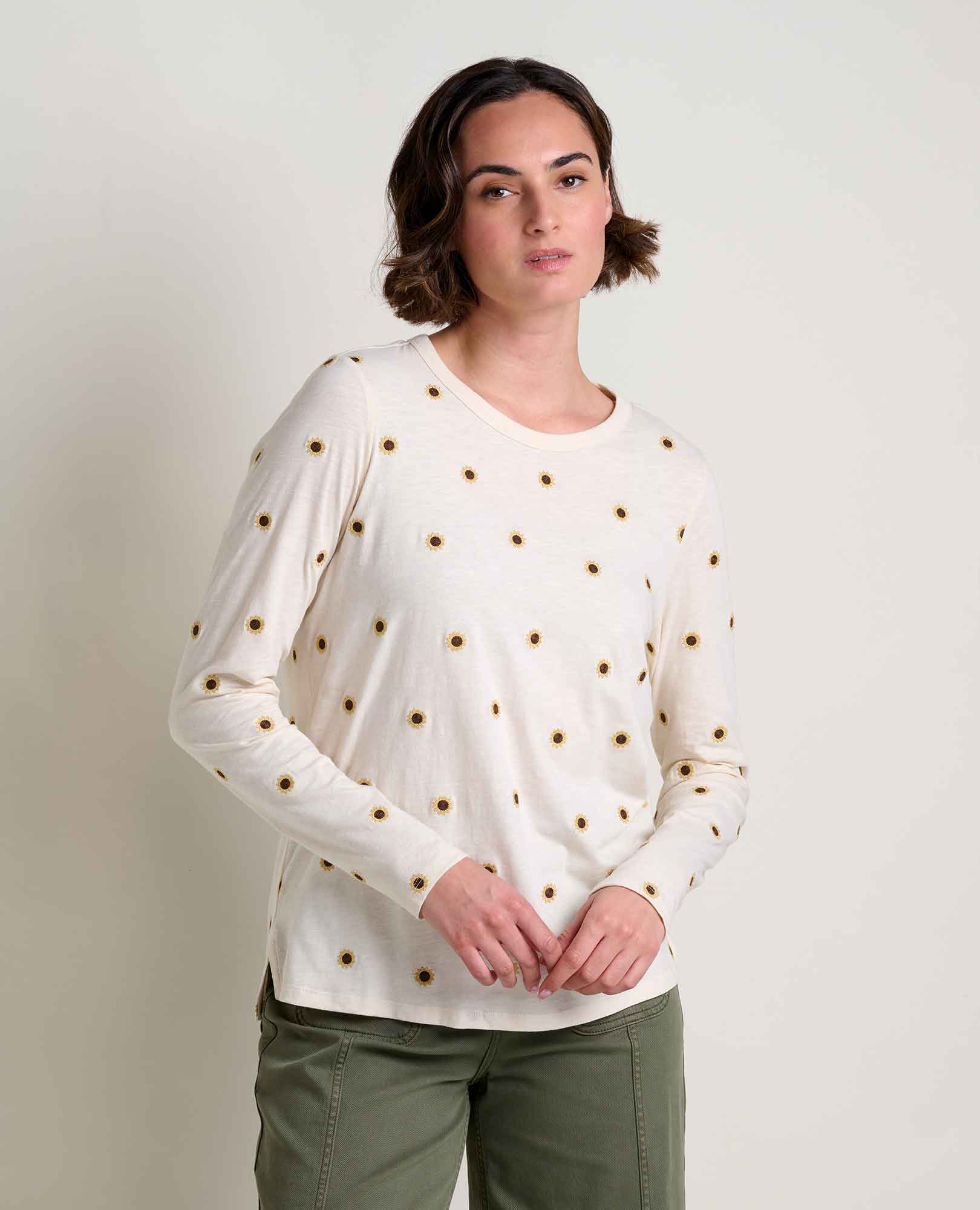 Toad & Co. Primo Long Sleeve Crew — heathered, for everyday travel