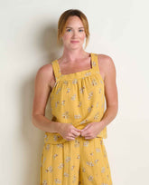 Toad & Co. Tate Double Weave Tank — Moss green, for everyday travel.