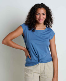 Toad & Co. Anza Short Sleeve Shirt — blue, for everyday wear