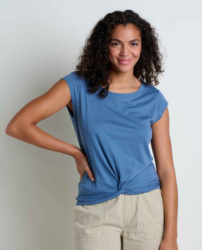 Toad & Co. Anza Short Sleeve Shirt — blue, for everyday wear
