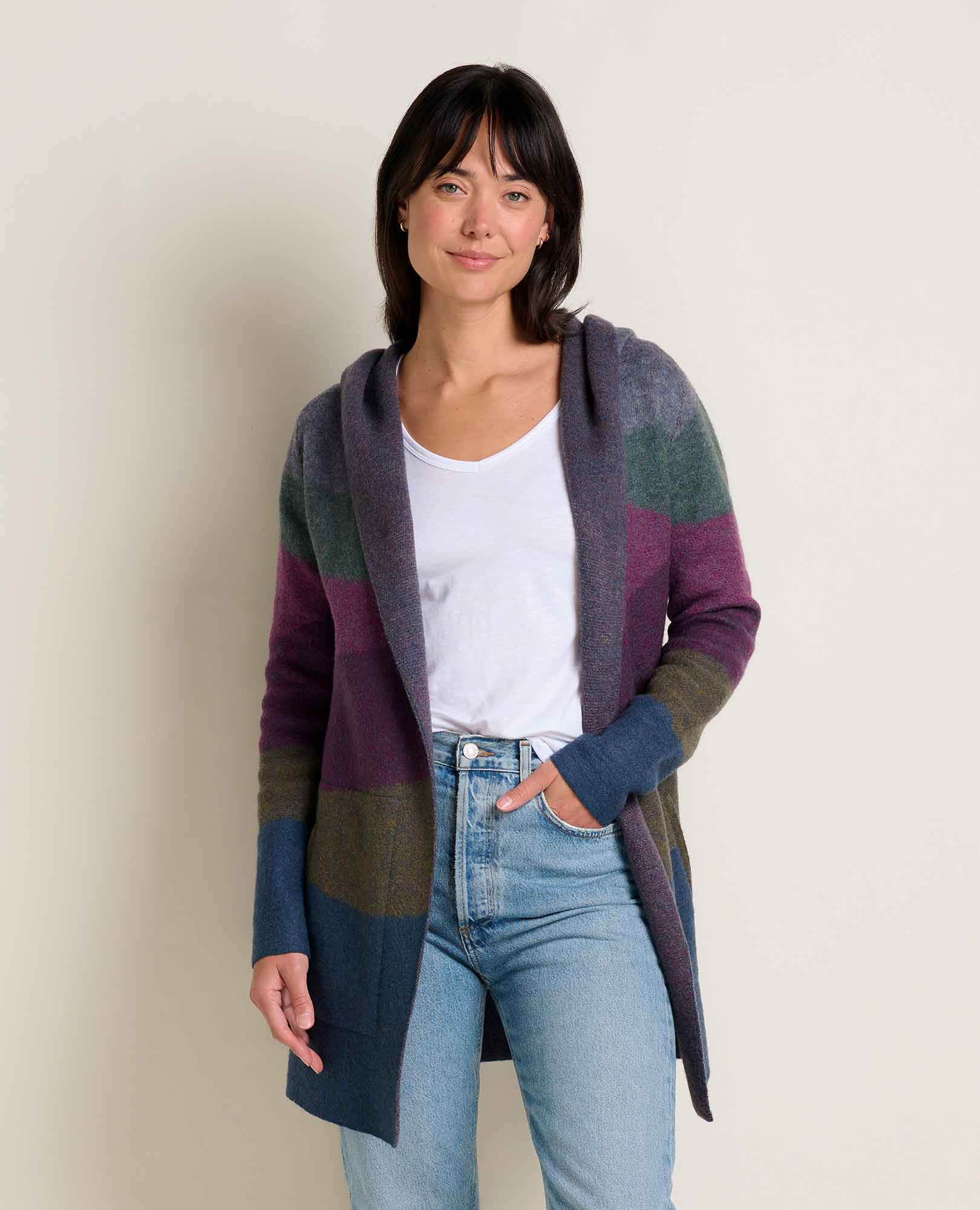 Toad & Co Merino Heartfelt Hoodie — heather gray, for everyday travel