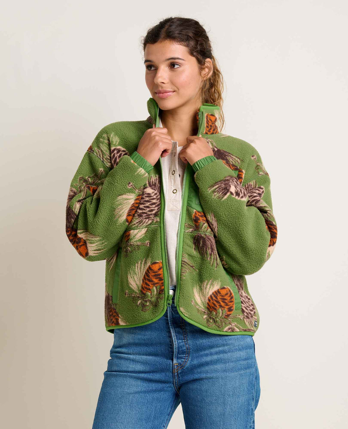 Toad & Co Campo Fleece Jacket — cozy fleece, for hiking, camping, and everyday wear.