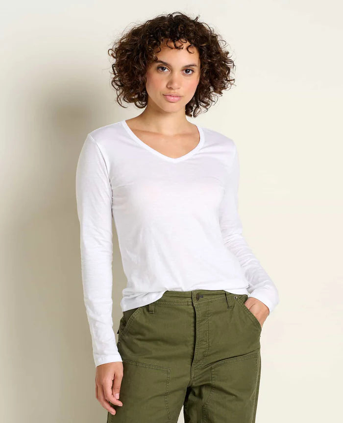 Toad & Co Marley II Long Sleeve Tee — heathered gray, for everyday travel