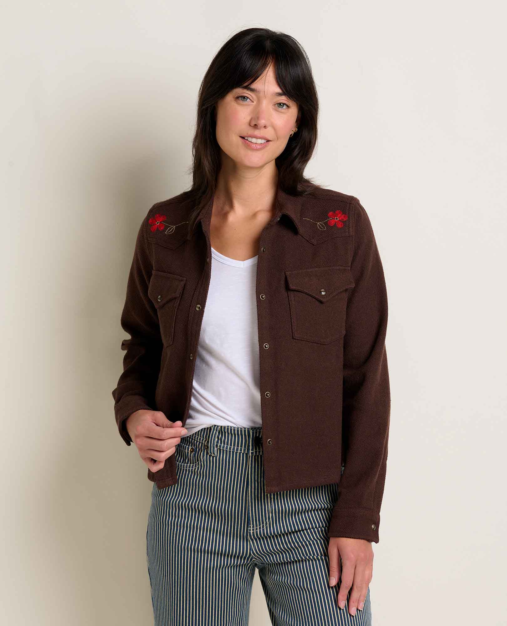 Toad & Co. Conifer Western Shirt — green, for everyday.