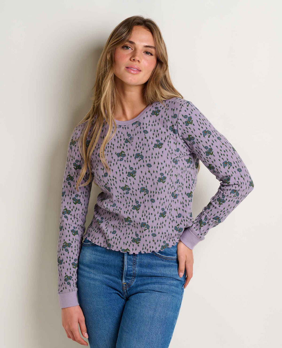 Toad & Co. Foothill Long Sleeve Crew — heathered gray, for everyday travel