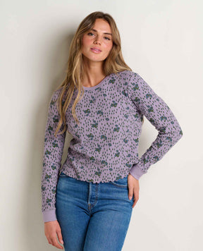 Toad & Co. Foothill Long Sleeve Crew — heathered gray, for everyday travel