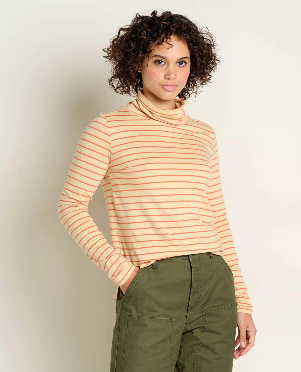 Toad & Co Maisey Long Sleeve T-Neck — striped, for everyday travel
