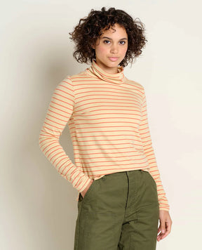 Toad & Co Maisey Long Sleeve T-Neck — striped, for everyday travel