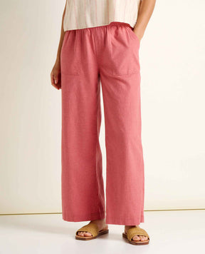 Toad & Co. Taj Hemp Wide Leg Pant — Moss, for everyday travel.