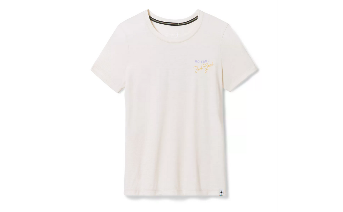 Smartwool Women's Denver Skyline Graphic Short Sleeve T — Mountain graphic, for hike, everyday, travel