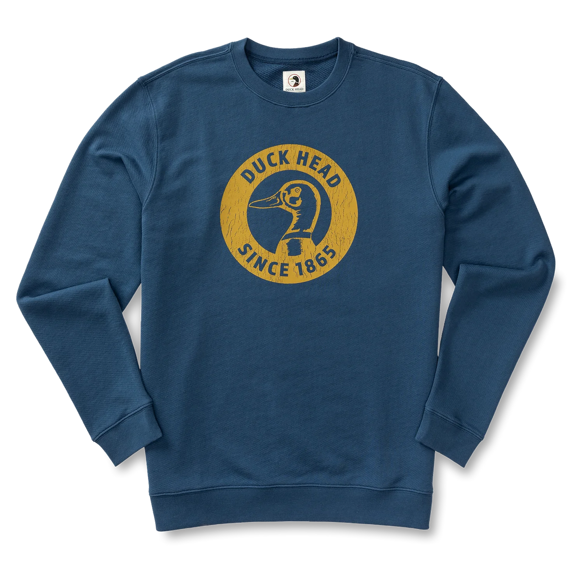 Duck Head Nostalgia Crewneck Sweatshirt — grey, for everyday wear