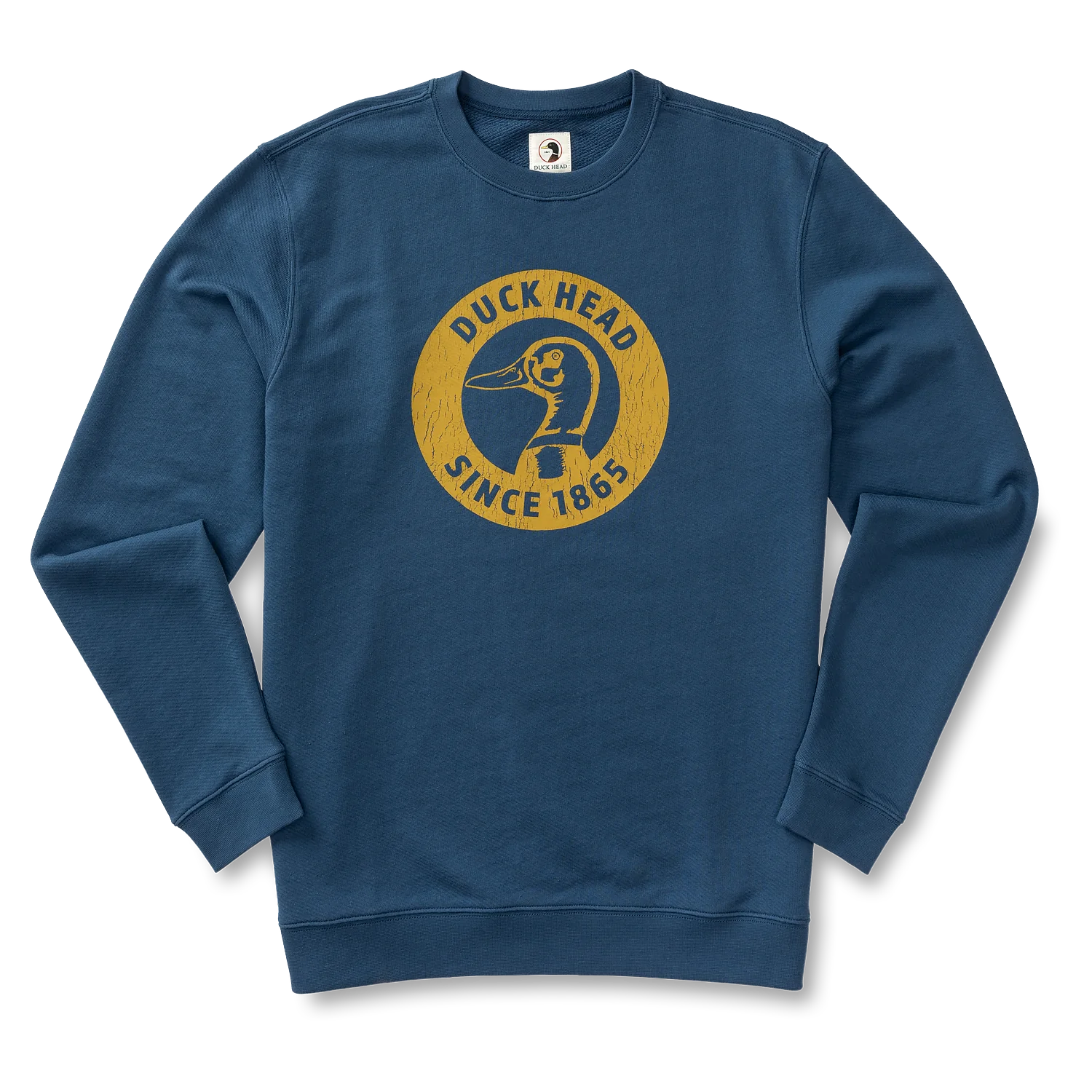 Duck Head Nostalgia Crewneck Sweatshirt — grey, for everyday wear