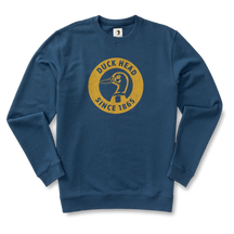 Duck Head Nostalgia Crewneck Sweatshirt — grey, for everyday wear