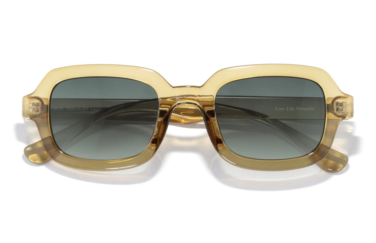 Sunski Lago by Moss Mountain Outfitters — Tortoise shell, for everyday hikes and water activities.