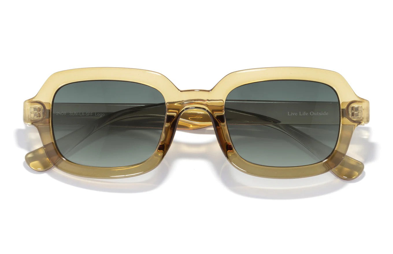 Sunski Lago by Moss Mountain Outfitters — Tortoise shell, for everyday hikes and water activities.