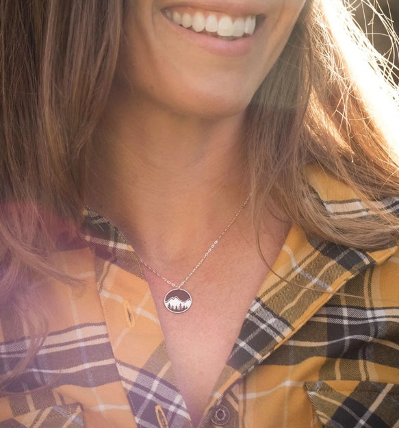 The Bearded Jeweler - Explorer Round Necklace | Hand crafted sterling silver
