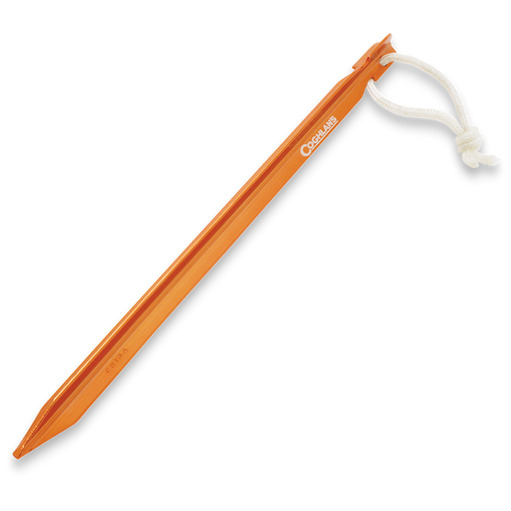 Coghlan's Ultralight Tent Stakes 9" — silver, for hiking and camping