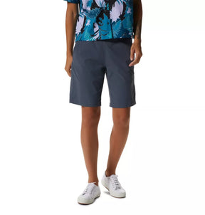 Mountain Hardwear Women's Dynama/2 Bermuda — Black shorts, for hiking, climbing, travel, and everyday wear.