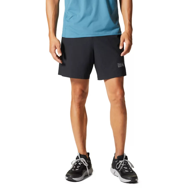 Mountain Hardwear Men's Shade Lite Short — grey, for hiking, camping, climbing, everyday, and travel