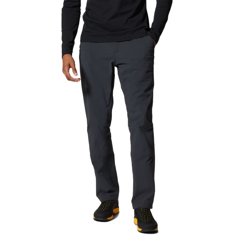 Mountain Hardwear Men's Basin Lined Pant — green, for climbing and camping.
