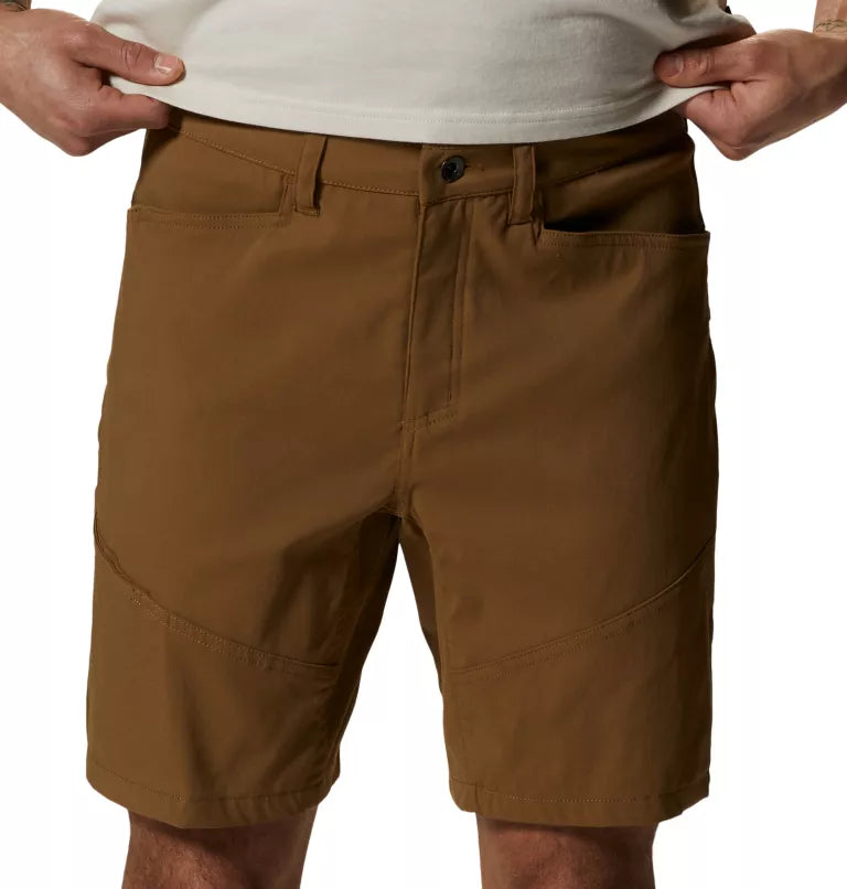 Mountain Hardwear Men's Hardwear AP Active Short — Gray, for hiking, camping, climbing, and travel