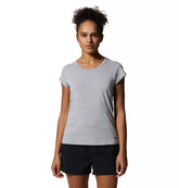 Mountain Hardwear Women's Mighty Stripe™ Short Sleeve — striped, for hiking, travel, and everyday wear.