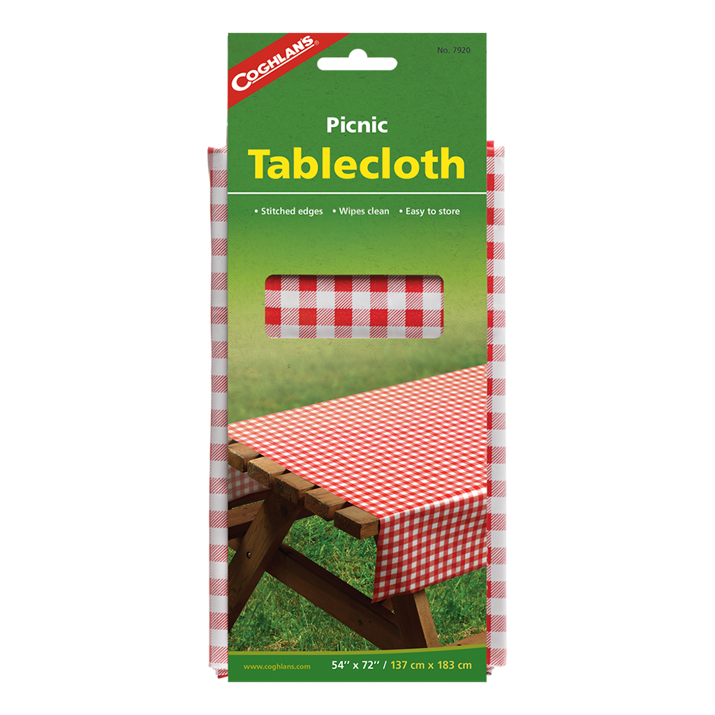 Coghlan's Tablecloth — white, for camp cooking.