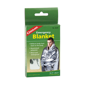Coghlan's Emergency Blanket — silver, for warmth and survival