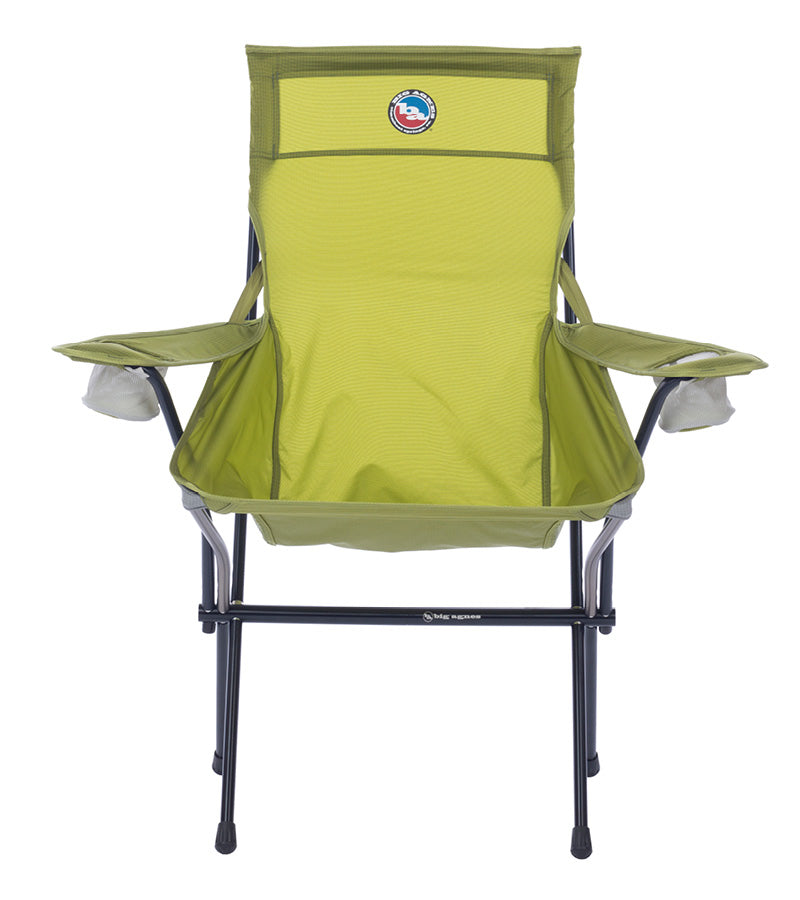 Big Agnes Bix Six Armchair — Green, for camp and everyday use.