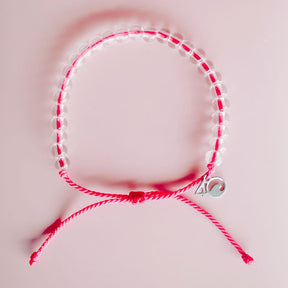 4Ocean Pink Flamingo Beaded Bracelet — pink beads, for everyday wear.