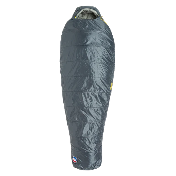 Big Agnes Athracite 30° — gray sleeping bag, for hiking and camping