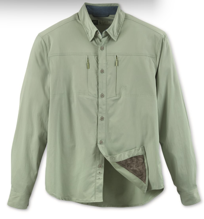 Dakota Grizzly Boone Stretch Shirt — Plaid, for everyday, travel, and fishing.