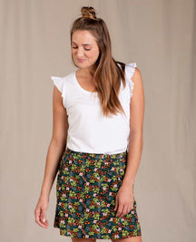 Toad & Co. Rufflita Tee — Ruffle trim, for everyday and travel