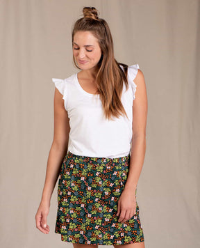 Toad & Co. Rufflita Tee — Ruffle trim, for everyday and travel