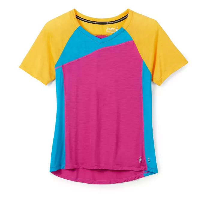 Smartwool Women's Merino Sport Ultralite Mountain Bike Short Sleeve Tee — Heather gray, for everyday mountain biking.