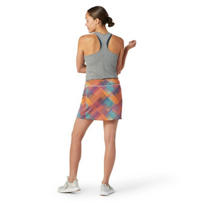 Smartwool - Women's Merino Sport Lined Skirt- Festive Fuchsia Mountain Plaid Print