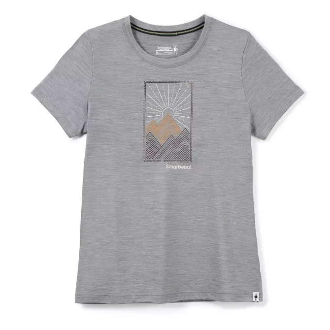 Smartwool Women's Merino Sport Alpine Start Tee — graphic, for hiking, everyday, and travel