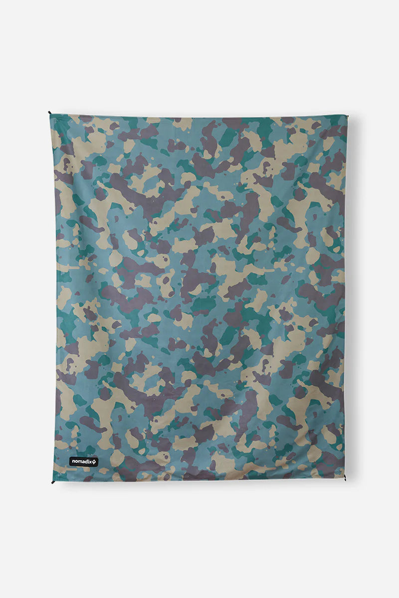 Nomadix Festival Blanket — Camo Green, for camp, everyday, travel